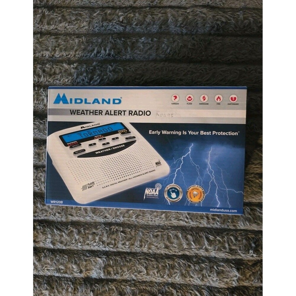 Midland WR120B Programmable NOAA Weather Alert Emergency Radio FREE SHIPPING